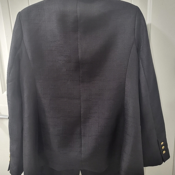 Tuckernuck Diana Blazer Double Breasted Oversized Black Gold Button - Picture 5 of 5